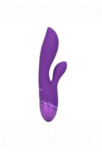 Фиолетовый вибромассажер-кролик California Exotic Novelties Aura Dual Lover SE-0735-40-3 (20,25 см)