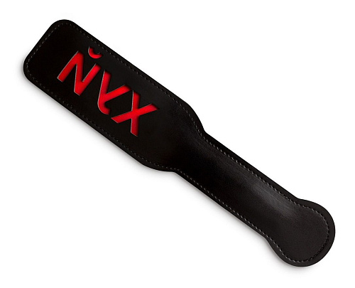 Чёрная шлёпалка Пикантные штучки «Йух» DP602B (31 см)