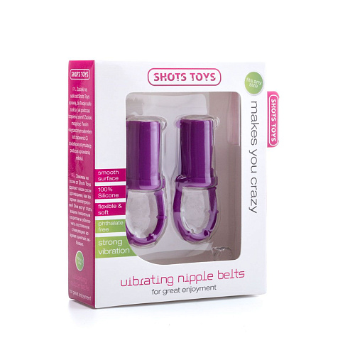 Фиолетовый вибростимулятор для груди Shots Media BV SHT222PUR
