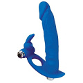 Синяя вибронасадка для двойного проникновения Bior toys ST-40172-2 (15 см)
