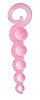Розовая анальная цепочка из 5 шариков различного диаметра Dream Toys 20477 (25,5 см)