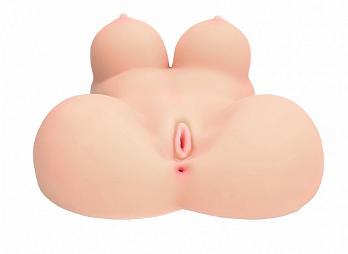 Телесный мега мастурбатор Shots Media BV Self Lubrication Missionary Masturbator SLT012FLE