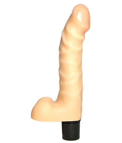 Вибромассажёр-реалистик в коробке телесного цвета Сумерки богов №17 202-17 BX SB (19 см)