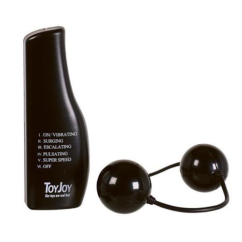 Чёрные вагинальные шарики с вибрацией Toy Joy ENSEMBLE INTIMITE 3006009250