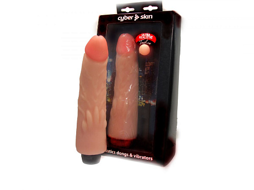 Вибромассажёр-реалистик с шишечками у основания телесного цвета LOVETOY (А-Полимер) 800205