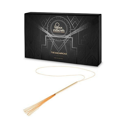 Золотистое ожерелье-плеть Bijoux Indiscrets Magnifique 0181