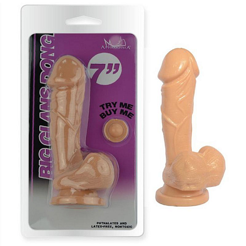 Телесный фаллоимитатор Howells Big Glans Dong 84003 flesh (19 см)