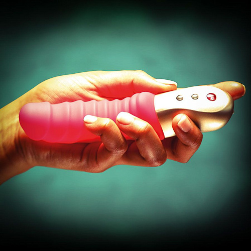 Оранжевый мини-вибратор со складочками Fun Factory Semilino 1621823