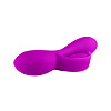 Лиловый вибромассажер со стимуляцией клитора Baile Philip BI-014225 (19,3 см)