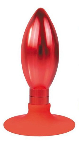 Красная каплевидная анальная пробка Bior toys IL-28007-RED (10 см)