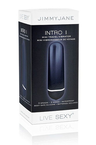 Синий вибромассажёр JimmyJane Intro 1 Blue 12440 (9,5 см)