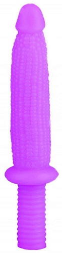 Лиловый анальный реалистичный стимулятор Сумерки богов «Кукуруза» 1015-82 BX DD (33,5 см)