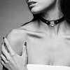 Чёрный чокер Bijoux Indiscrets Maze Single Choker 0211