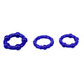 Набор синих стимулирующих колец Chisa Stay Hard 330300013