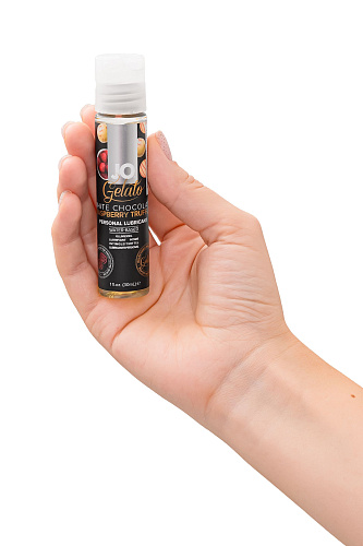 Лубрикант с ароматом трюфелей из белого шоколада и малины System JO GELATO WHITE CHOCOLATE RASPBERRY TRUFFLE JO10590 (30 мл)