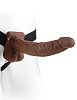 Полый мужской фаллопротез Hollow Strap-On with Balls - 24 см. Pipedream PD3374-29