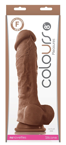 Кофейный фаллоимитатор на присоске NS Novelties 8 Dildo NSN-0405-22 (24,5 см)