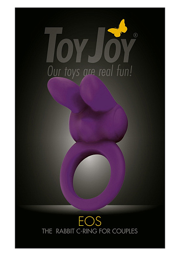 Фиолетовое эрекционное кольцо Toy Joy EOS THE RABBIT C-RING 3006010053