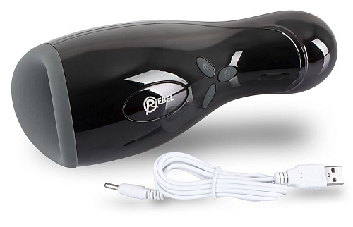 Черный мастурбатор с нагревом Orion Rebel Masturbator 05930870000