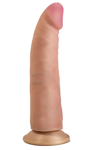 Приятный на ощупь фаллоимитатор телесного цвета на присоске LOVETOY (А-Полимер) 810703