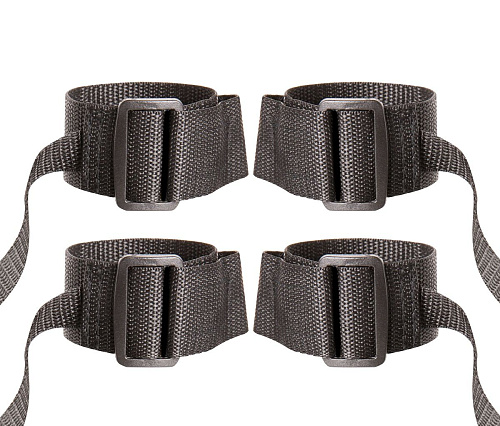 Регулируемые манжеты на запястья и лодыжки с лентами для фиксации Blush Novelties 520049