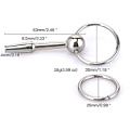 Стальной конусообразный уретральный металлический стимулятор с ограничителем-кольцом Bior toys NTU-80375