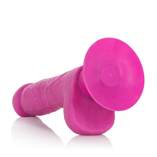 Розовый вибратор на присоске California Exotic Novelties Shower Stud Ballsy Dong SE-0840-05-3 (12,75 см)