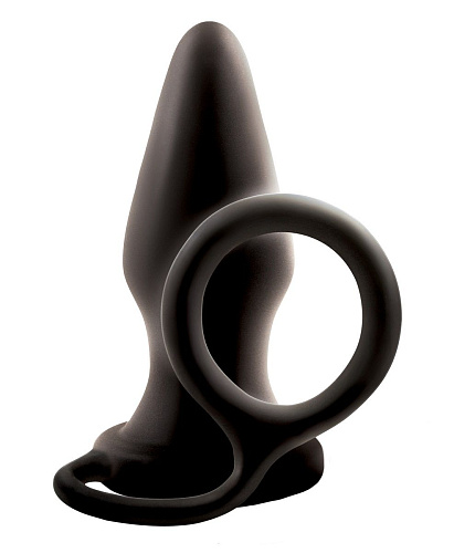 Эрекционное кольцо с анальной пробкой Pop   Lock Rocky NS Novelties NSN-1109-83
