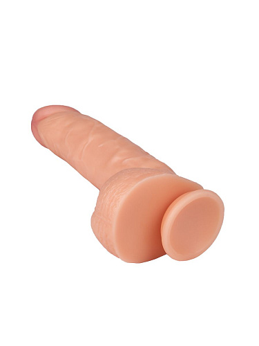 Телесный реалистичный фаллоимитатор с мошонкой Bior toys Best Boyfriend EE-10233