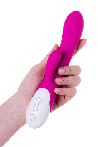 Розовый вибратор с подогревом LoveMoment LM-18621 (22 см)