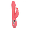 Коралловый вибромассажёр-кролик с поступательными движениями California Exotic Novelties Enchanted Exciter SE-0649-20-3