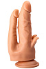 Фаллоимитатор на присоске для тройной стимуляции телесного цвета LOVETOY (А-Полимер) 104900 (17 см)