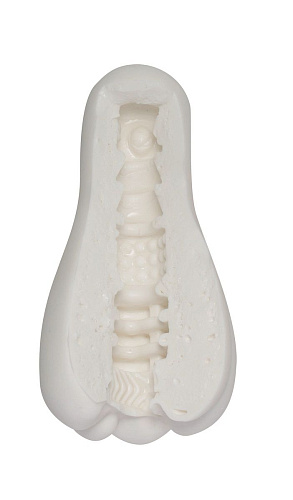 Мастурбатор-вагина белого цвета Men sMax ORB durans ET01