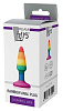 Разноцветная анальная втулка Dream Toys RAINBOW ANAL PLUG MINI 21741 (9 см)