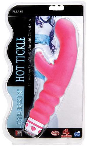 Розовый вибростимулятор для G-точки и клитора Dream Toys 20233 (21 см)