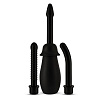 Чёрный анальный душ с тремя сменными насадками Toyz4lovers SPLASH LOVE DOUCHE T4L-00800782