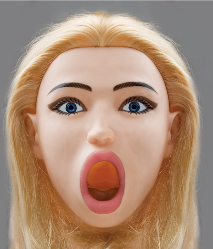 Надувная секс-кукла телесного цвета с вибрацией Topco Sales TLC Kayden 1002015