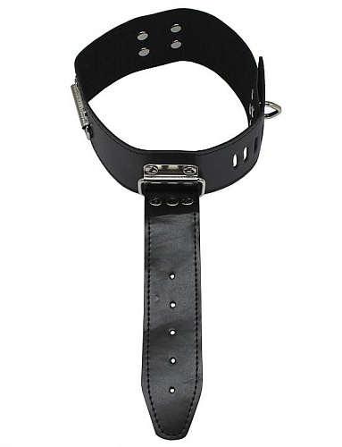 Чёрный фиксатор шея-руки Eroticon PentHouse P3210B