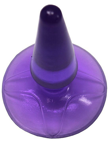 Фиолетовая анальная пробка на присоске Eroticon Butt Plug 30494-2 (11 см)