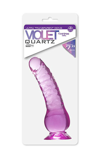 Фиолетовый фаллоимитатор NMC QUARTZ VIOLET 7INCH PVC DONG 111735 (17,8 см)