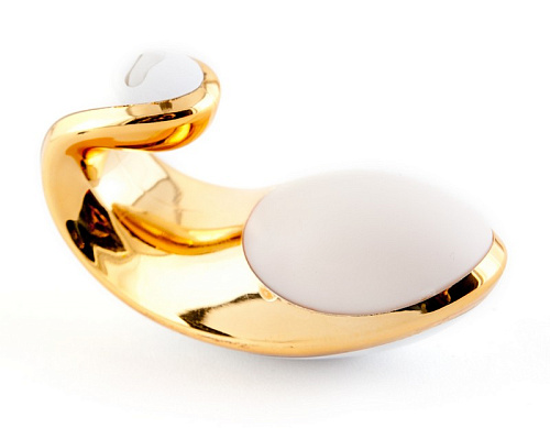 Золотистый клиторальный стимулятор Seven Creations Meniscus 90301300MWT1-BX