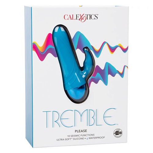 Голубой мини-вибратор California Exotic Novelties Tremble Please SE-4401-20-3 (12 см)