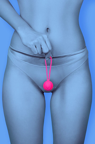 Розовый вагинальный шарик ToyFa BLUSH 564006