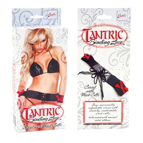 Фиксация рук к телу Tantric Binding Love Corset with Wrist Cuffs California Exotic Novelties SE-2702-15-3