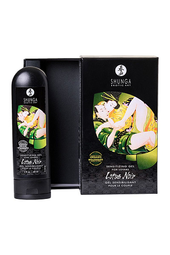 Интимный гель для пар, усиливающий наслаждение, Lotus Noir - 60 мл. Shunga 5600