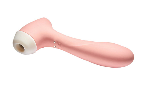 Персиковый вакуумный бесконтактный стимулятор клитора и вибратор Le Frivole Halo 05485