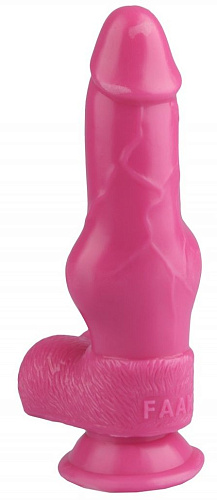 Розовый анальный фаллоимитатор-реалистик Сумерки богов 1016-48 BX DD (21 см)