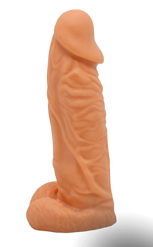 Фаллоимитатор телесного цвета на трусиках с плагом LOVETOY (А-Полимер) Конг 285503 (20,5 см)