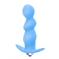 Нежно-голубая анальная пробка с вибрацией Lola toys Spiral Anal Plug 5005-02lola (12 см)