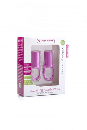 Розовые вибростимуляторы для груди Shots Media BV SHT222PNK